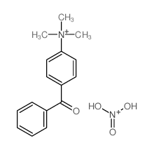 (4-benzoylphenyl)-trimethyl-azanium; dihydroxy-oxo-azanium结构式