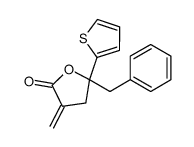 5-benzyl-3-methylidene-5-thiophen-2-yloxolan-2-one Structure