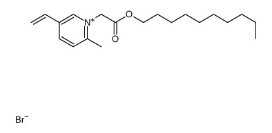 decyl 2-(5-ethenyl-2-methylpyridin-1-ium-1-yl)acetate,bromide Structure