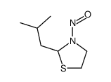 2-(2-methylpropyl)-3-nitroso-1,3-thiazolidine Structure