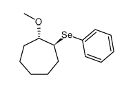 trans-1-methoxy-2-phenylselenocycloheptane Structure
