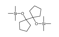 trimethyl-[1-(1-trimethylsilyloxycyclopentyl)cyclopentyl]oxysilane结构式