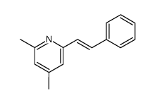 2,4-dimethyl-6-styryl-pyridine Structure