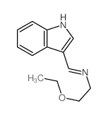 3-(N-2-Ethoxyethylformimidoyl)indole structure