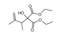 diethyl 2-hydroxy-2-(2-methyl-1-buten-3-yl)propane-1,3-dioate结构式