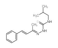 3-(2-methylpropyl)-1-[[(E)-4-phenylbut-3-en-2-ylidene]amino]thiourea结构式