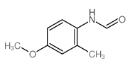 N-(4-methoxy-2-methyl-phenyl)formamide结构式