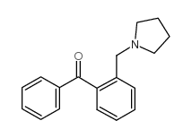2-(PYRROLIDINOMETHYL)BENZOPHENONE结构式