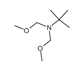 N,N-bis(methoxymethyl)-t-butylamine Structure