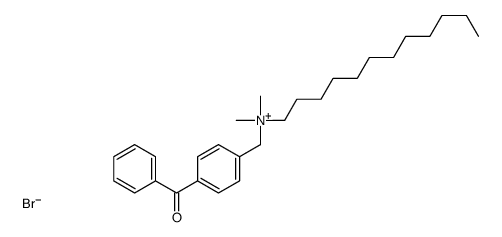 (4-benzoylphenyl)methyl-dodecyl-dimethylazanium,bromide Structure