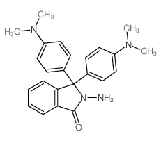 2-amino-3,3-bis(4-dimethylaminophenyl)isoindol-1-one Structure