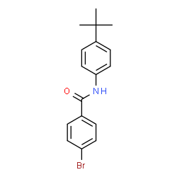 4-bromo-N-(4-tert-butylphenyl)benzamide结构式
