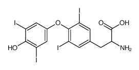 O-(4-Hydroxy-3,5-diiodophenyl)-3,5-diiodotyrosine结构式