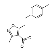 3-methyl-4-nitro-5-(4-methylstyryl)isoxazole结构式
