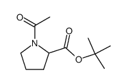 Acetylprolin-tert-butylester Structure