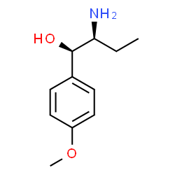 Benzenemethanol, alpha-(1-aminopropyl)-4-methoxy-, [R-(R*,S*)]- (9CI)结构式