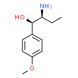 Benzenemethanol, alpha-(1-aminopropyl)-4-methoxy-, [R-(R*,S*)]- (9CI) Structure