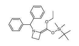 1-benzhydryl-2-(((tert-butyldimethylsilyl)oxy)(ethoxy)methylene)azetidine Structure