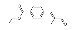 (E)-3-(4-carboethoxyphenyl)-2-methylpropenal Structure