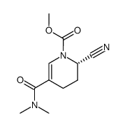 2-cyano-5-dimethylcarbamoyl-3,4-dihydro-2H-pyridine-1-carboxylic acid methyl ester Structure