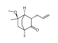 Bicyclo[2.2.2]octanone, 5-methoxy-1,5-dimethyl-3-(2-propenyl)-, (1R,3S,4R,5R)- (9CI)结构式