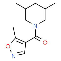 Piperidine, 3,5-dimethyl-1-[(5-methyl-4-isoxazolyl)carbonyl]- (9CI)结构式