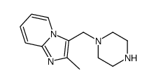 Imidazo[1,2-a]pyridine, 2-methyl-3-(1-piperazinylmethyl)- (9CI) picture