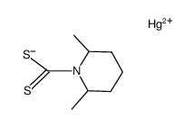 monomercury(II) mono(2,6-dimethylpiperidine-1-carbodithioate)结构式