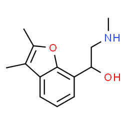 7-Benzofuranmethanol,2,3-dimethyl-alpha-[(methylamino)methyl]-(8CI) Structure