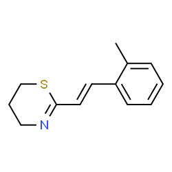 4H-1,3-Thiazine,5,6-dihydro-2-(o-methylstyryl)-,(E)-(8CI) Structure