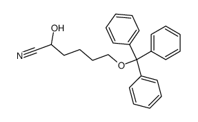 2-hydroxy-6-(trityloxy)hexanenitrile结构式