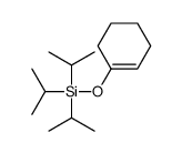 cyclohexen-1-yloxy-tri(propan-2-yl)silane结构式