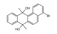 4-bromo-7,12-dihydro-7,12-dihydroxy-7,12-dimethylbenz[a]anthracene Structure