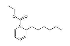 ethyl 2-hexylpyridine-1(2H)-carboxylate Structure