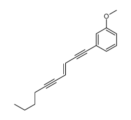 1-dec-3-en-1,5-diynyl-3-methoxybenzene结构式