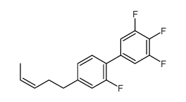 1,2,3-trifluoro-5-(2-fluoro-4-pent-3-enylphenyl)benzene结构式