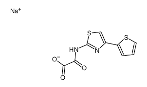 sodium,2-oxo-2-[(4-thiophen-2-yl-1,3-thiazol-2-yl)amino]acetate结构式