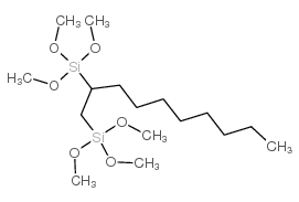 1,2-BIS(TRIMETHOXYSILYL)DECANE structure