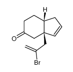 (3aS,7aR)-3a-(2-bromoallyl)-1,3a,4,6,7,7a-hexahydro-5H-inden-5-one结构式