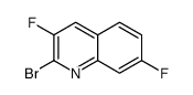 2-bromo-3,7-difluoroquinoline结构式