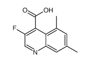 3-fluoro-5,7-dimethylquinoline-4-carboxylic acid Structure