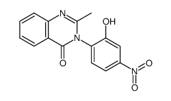 2-methyl-3-(2'-hydroxy-4'-nitrophenyl)-4(3H)-quinazolinone Structure