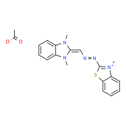 2-[[(1,3-dihydro-1,3-dimethyl-2H-benzimidazol-2-ylidene)methyl]azo]-3-methylbenzothiazolium acetate picture