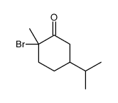 2-bromo-2-methyl-5-propan-2-ylcyclohexan-1-one Structure
