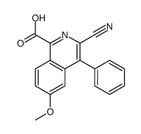 3-cyano-6-methoxy-4-phenylisoquinoline-1-carboxylic acid Structure
