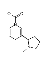 3-(1-methylpyrrolidin-2-yl)-4H-pyridine-1-carboxylic acid methyl ester结构式