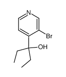 bromo-3 (ethyl-1 hydroxy-1 propyl)-4 pyridine Structure