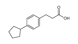 3-(4-cyclopentyl-phenyl)-propionic acid结构式