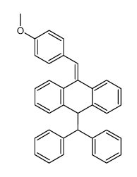 9-benzhydryl-10-(4-methoxybenzylidene)-9,10-dihydroanthracene Structure