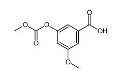 3-methoxy-5-methoxycarbonyloxy-benzoic acid Structure